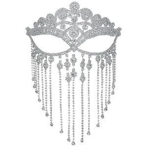 NWT Sparkling Swarovski Bling Crystal Rhinestone Mask Halloween Costume …